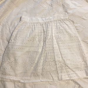 White Eyelet Skirt